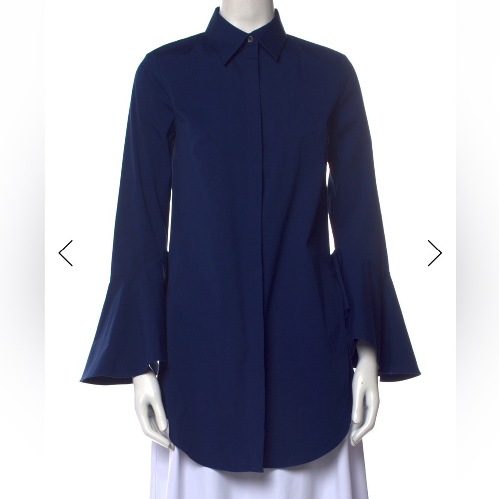 Michael Kors Collection Bell-Sleeve button up tunic size 2